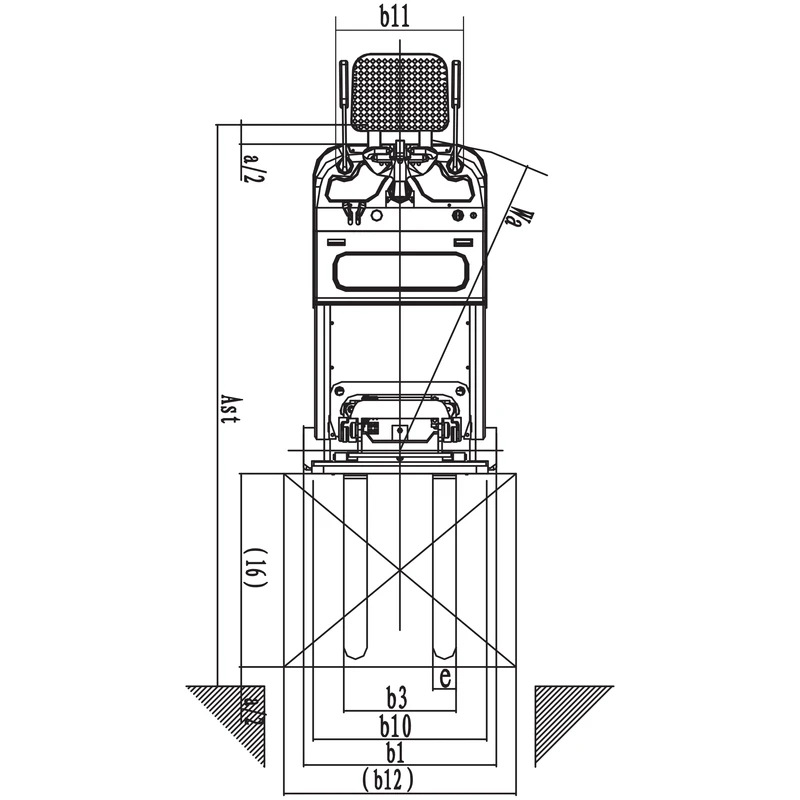 EVVP15-P pallestabler med motvekt og løftehøyde på 2500–5600 mm – produktbilde 3