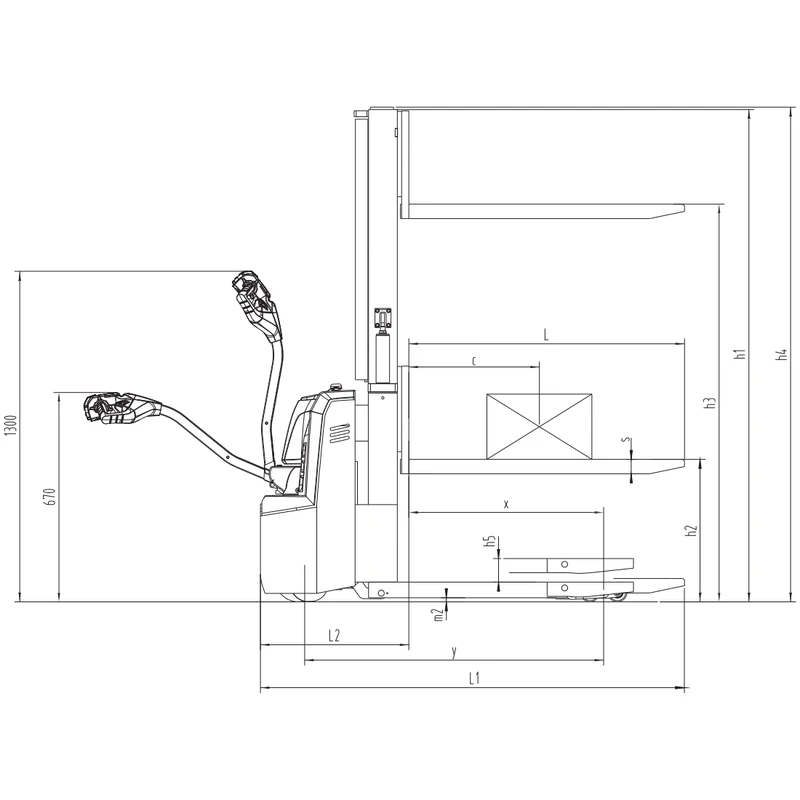 ESV10-I/ESV12-I elektrisk dobbeltpallestabler med initialløft