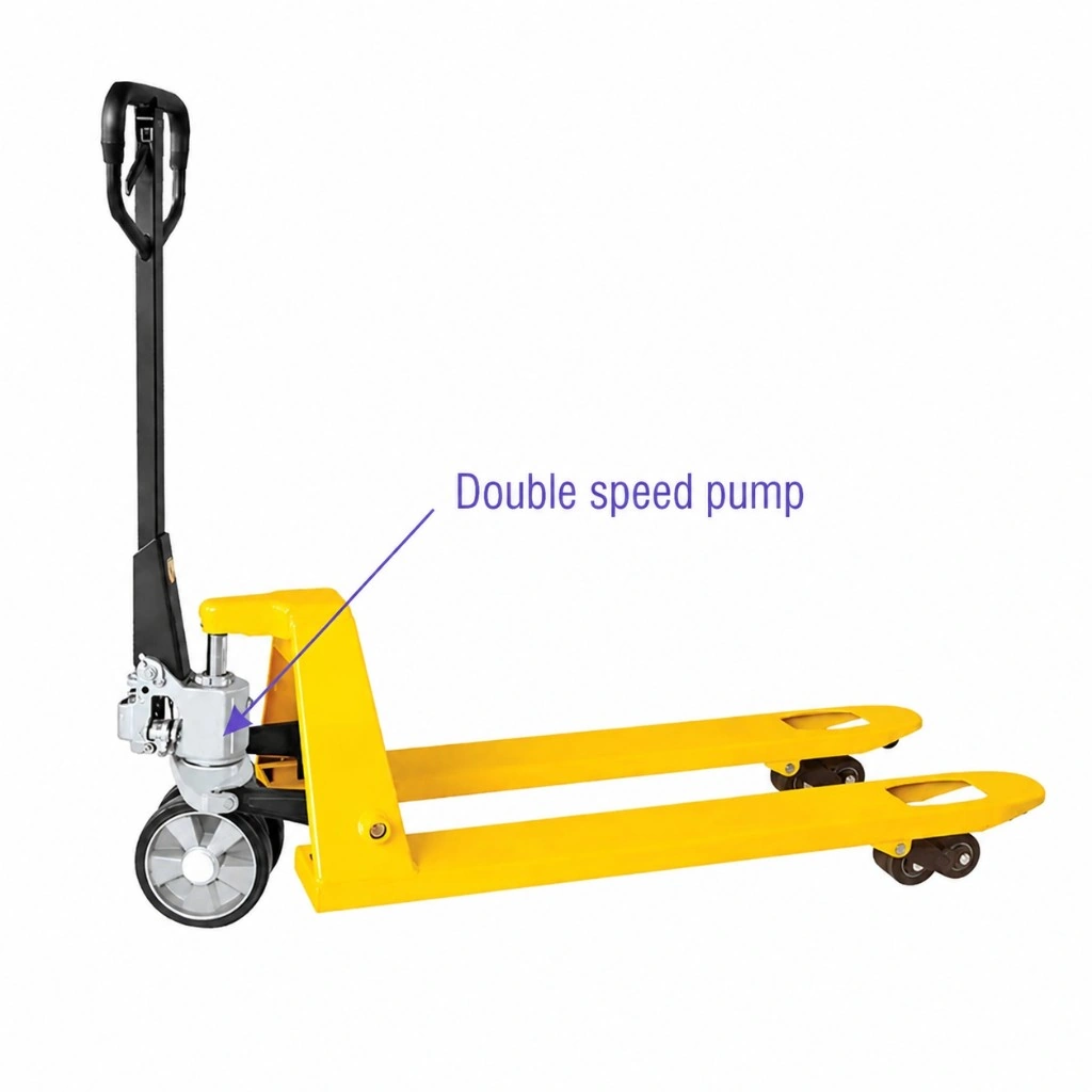 Manuell palletruck med hurtigløft (RPV2500BP) 2500 kg