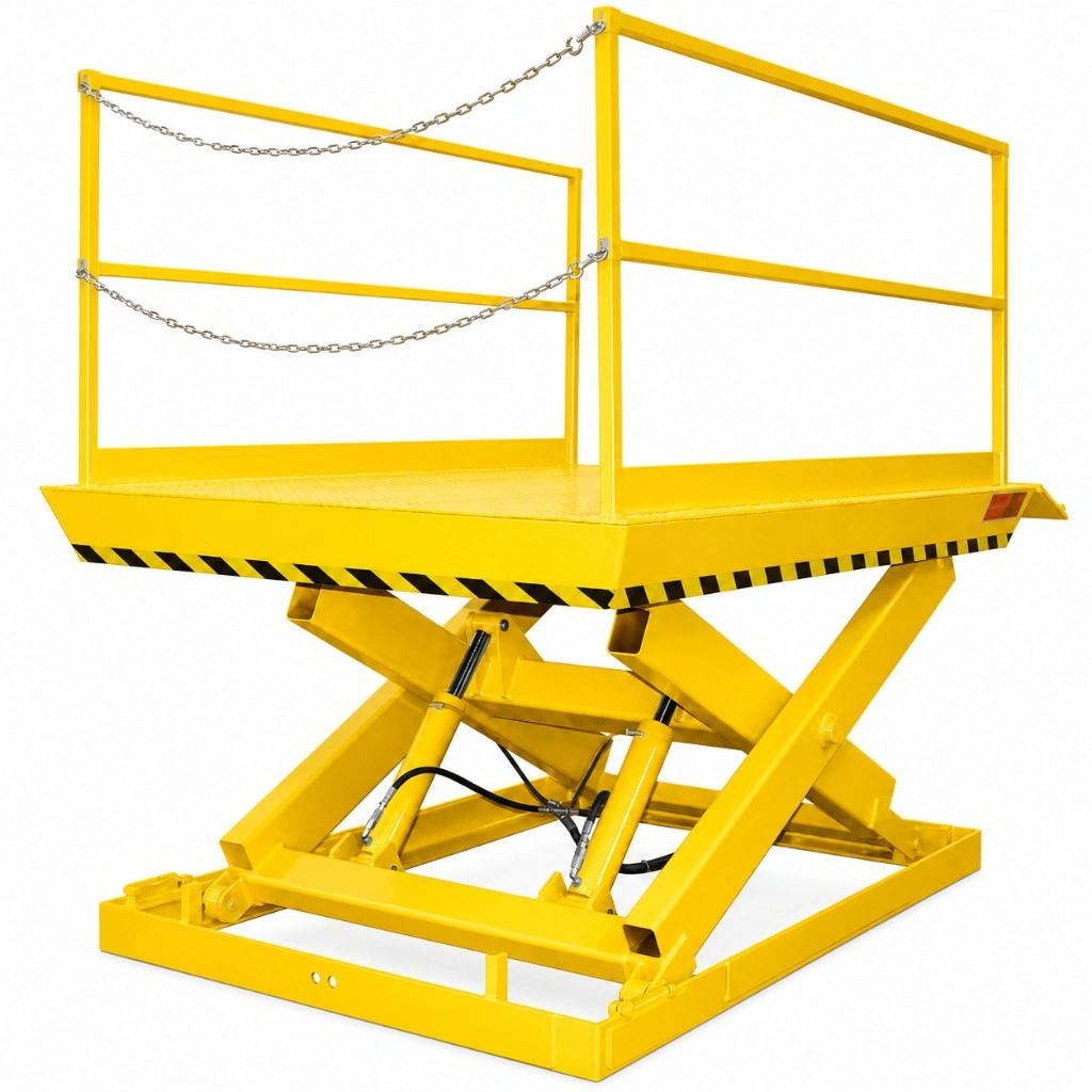Hydraulisk lasterampe HPSU 2700 kg i hevet stilling