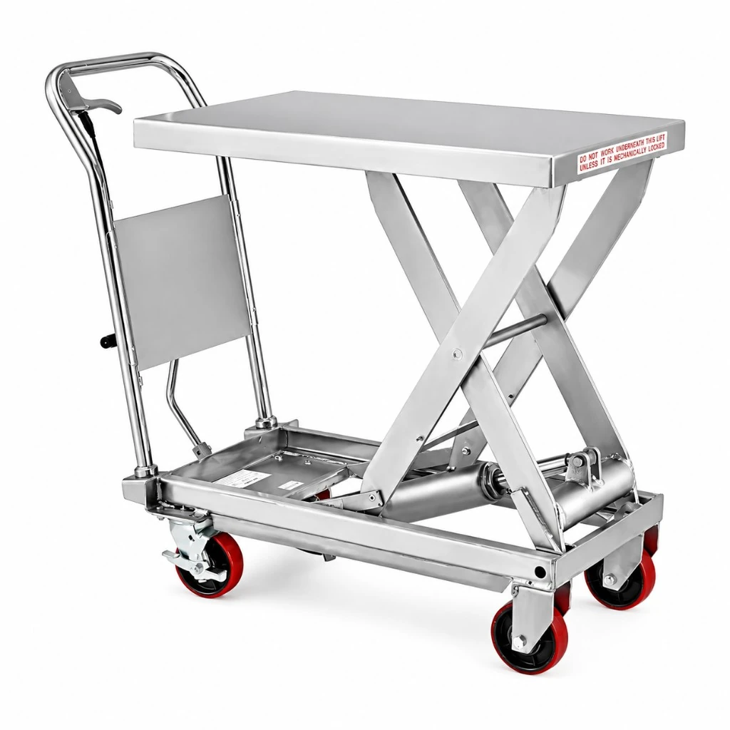 Mobilt løftebord i rustfritt stål (MPS300S) 300 kg