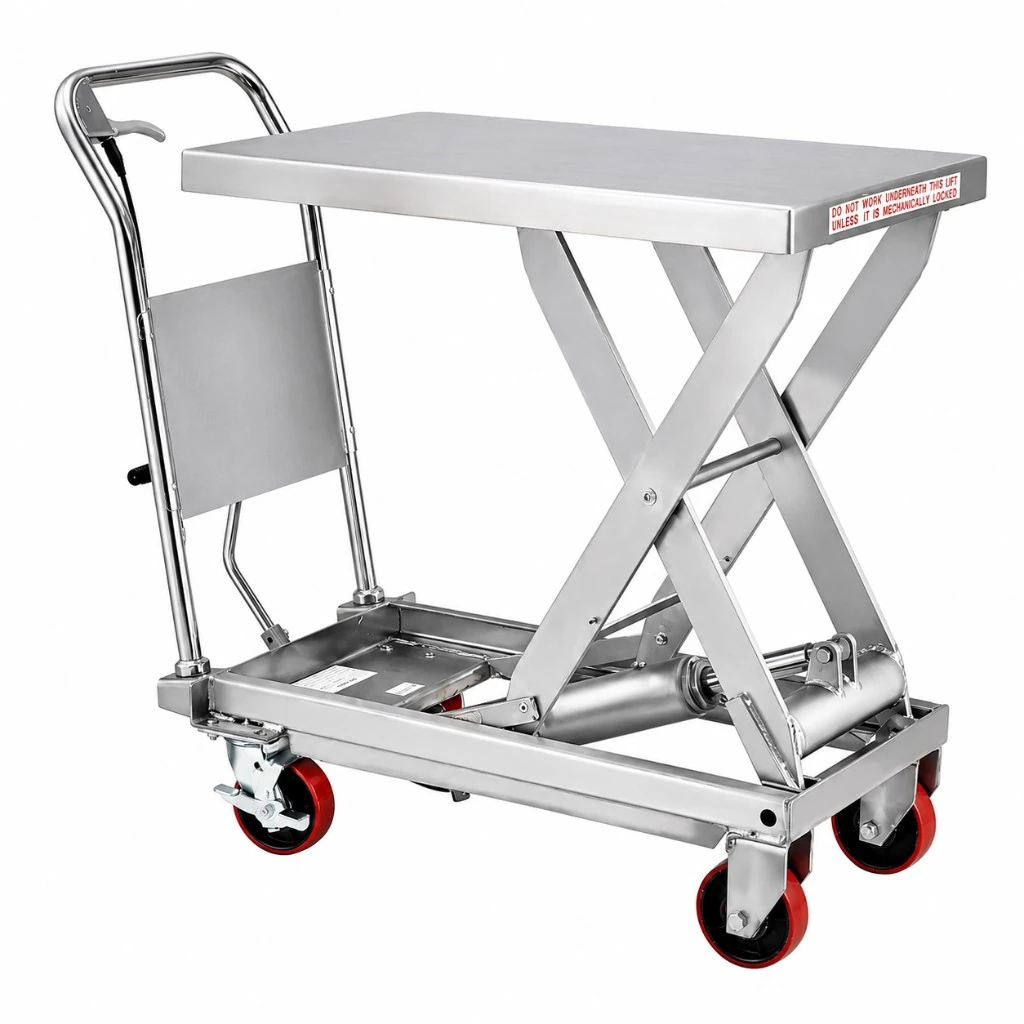 Mobilt løftebord i rustfritt stål (MPS500S) 500 kg