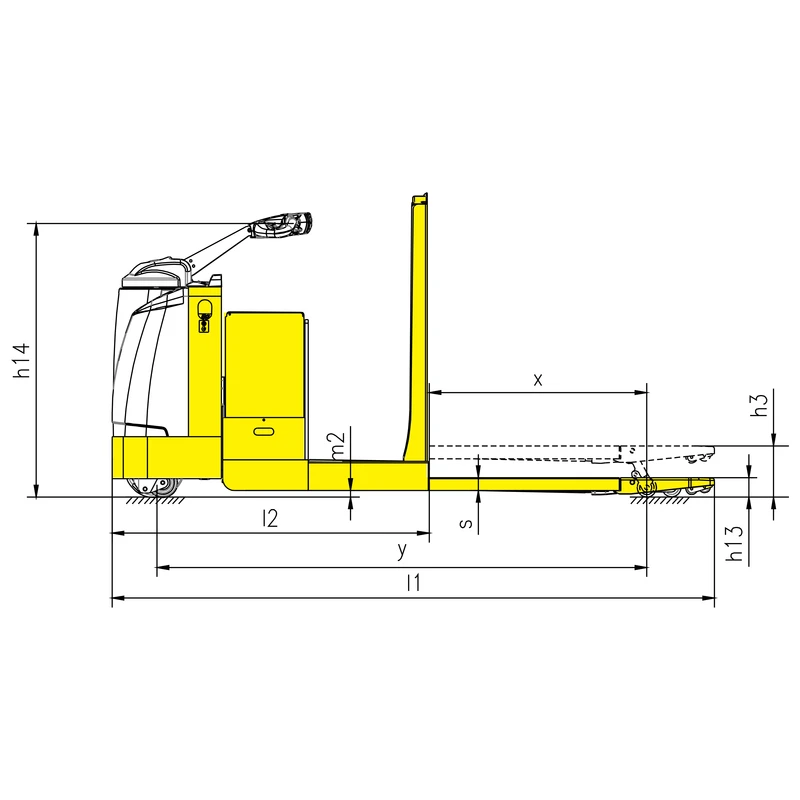 Elektrisk ordreplukker NKV30-P for last opptil 3000 kg