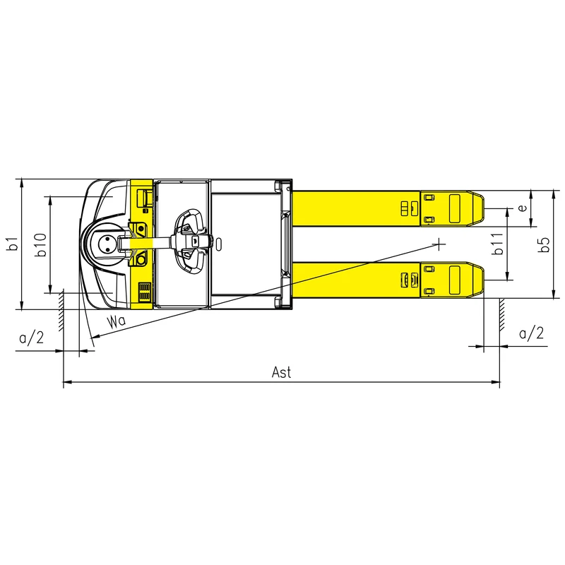 Lavtløftende lagerordreplukker NKV30-P, 3000 kg