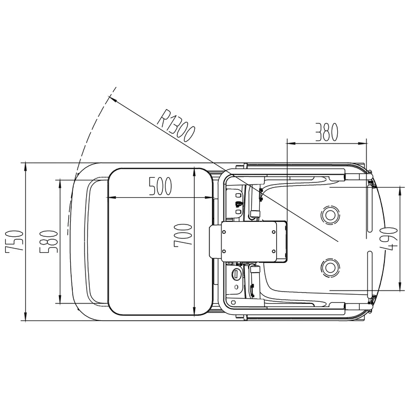 Mini-ordreplukker MKV med løftehøyde på 4225 mm